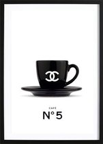 Chanel Coffee No. 5 Poster (50x70) - Wallified - Fashion - Poster - Print - Wall-Art - Woondecoratie - Kunst - Posters