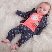 Dirkje Setje Never Growing Up met neon roze - Maat  86