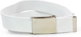 Safekeepers koppelriem - Canvas riem - military belt - 110 CM - wit