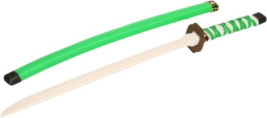 Groen ninja zwaard van plastic 60 cm | bol.com