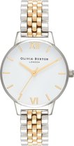 Olivia Burton Midi Dial OB16MDW34 - Horloge - Staal - Zilver-/Goudkleurig - Ø 30 mm