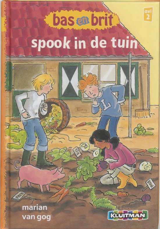 Cover van het boek 'Bas en Brit / Spook in de tuin' van M. van Gog