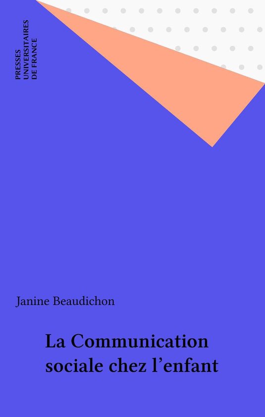 La Communication sociale chez l'enfant - cover