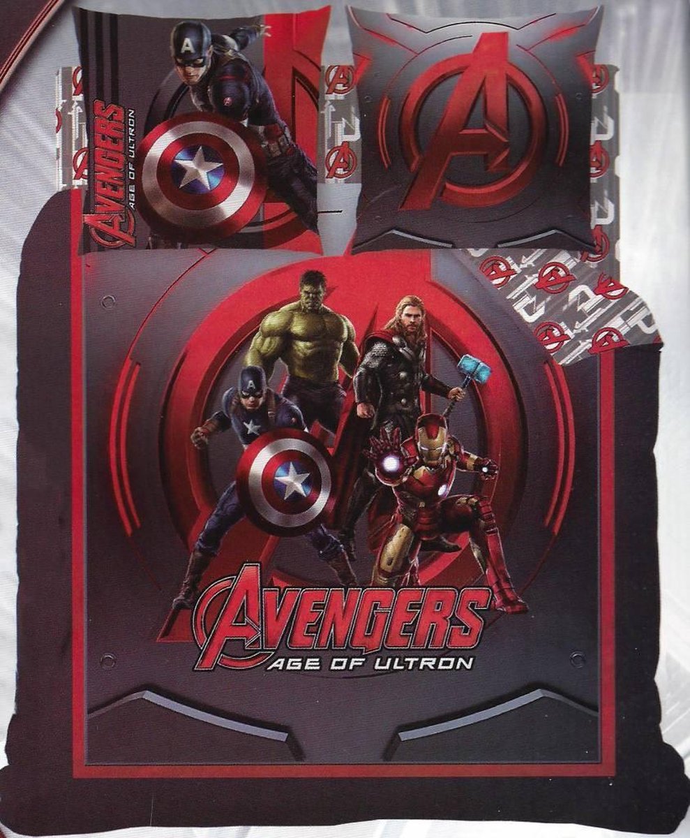 verloving Rechtzetten onbekend Marvel Avengers League - Dekbedovertrek - Tweepersoons - 240 x 220 cm -  Multi | bol.com