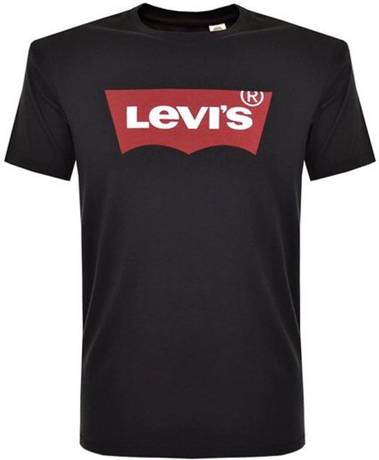 Levi's - T-shirt Logo Print Zwart - Heren - Maat S -