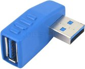 USB 3.0 Type A Adapter Male naar Female Linkse Hoek