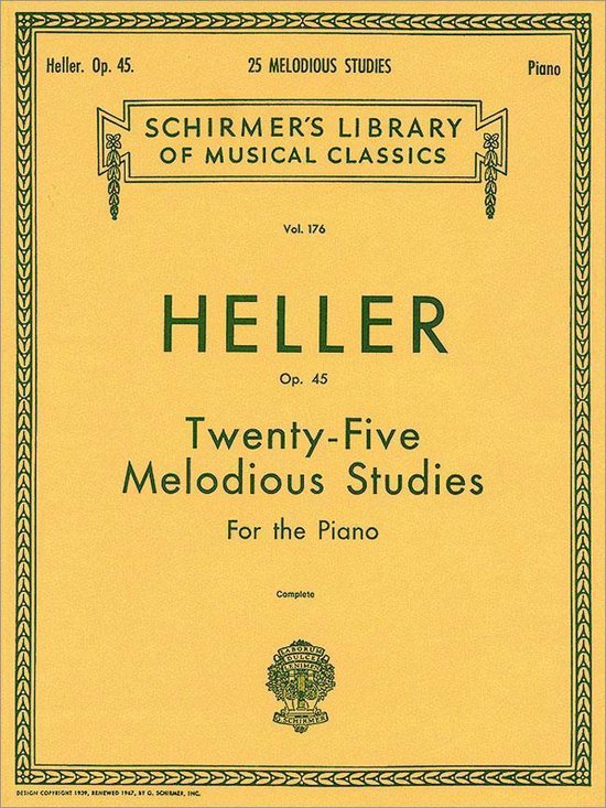 Titelblad: Heller. Op. 45. 25 Melodious Studies For the Piano.