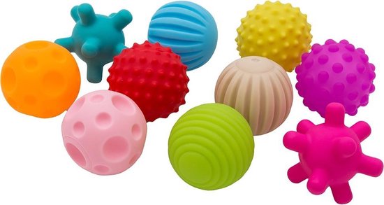 10 Stuks Educatieve Baby Speelgoed Ballen Multifunctioneel | Multicolor |  Speel... | bol.com