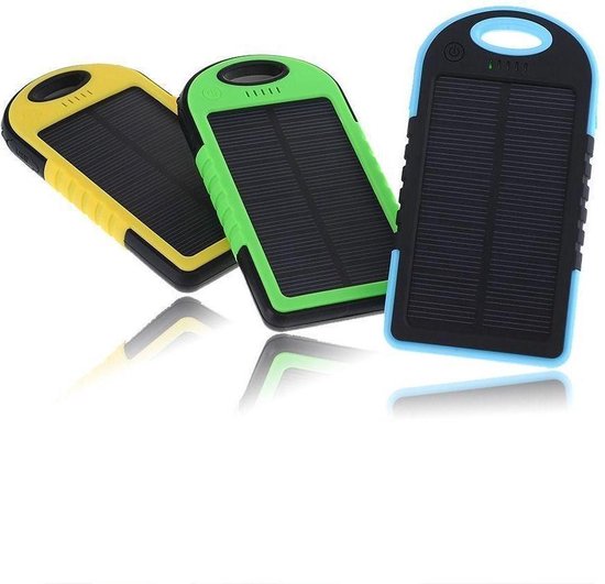 mineraal cafetaria Jane Austen Solar Charger Waterproof Powerbank op Zonne-Energie | Geel | bol.com