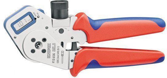 Knipex 97 52 63 DG Vierdoornkrimptang voor gedraaide contacten 195mm