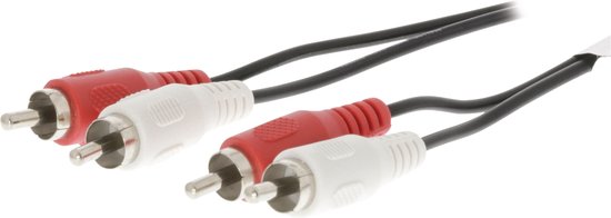 Valueline 1.5m, RCA 1.5m 2 x RCA 2 x RCA Zwart audio kabel