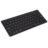 DrPhone - Draadloos Bluetooth Keyboard Toetsenbord Voor Tablets / Computers / TV / Laptop - Inclusief Batterijen  - Zwart