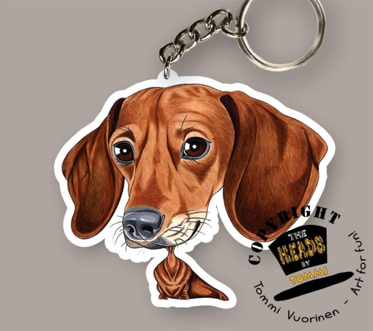 Porte clef Chien Teckel