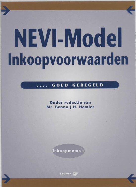 Cover van het boek 'Nevi-Model Inkoopvoorwaarden / druk 2' van B. Hemler