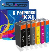 PlatinumSerie 6x cartridge alternatief voor Canon PGI-570 CLI-571