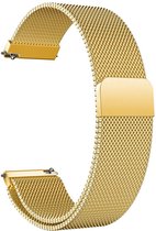 Milanees Bandje Goud voor Samsung Galaxy Watch Active - Galaxy Watch Active Bandje - Italiaans Design Horloge Band met Magneetsluiting iCall