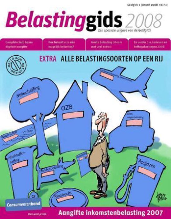 Cover van het boek 'Belastinggids / 2008 + CD-ROM'