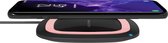 RealPower FreeCharge-10 Draadloze oplader 10W incl. wandlader zwart roze