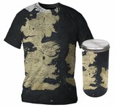 GAME OF THRONES - T-Shirt - Westeros Map - DELUXE EDITION (M)