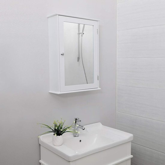 SONGMICS | Armoire de toilette en bois pour la salle de bain | Miroir et  armoire... | bol.com