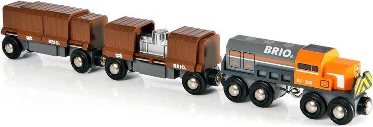 BRIO Locomotief met goederenwagons 33567 bol