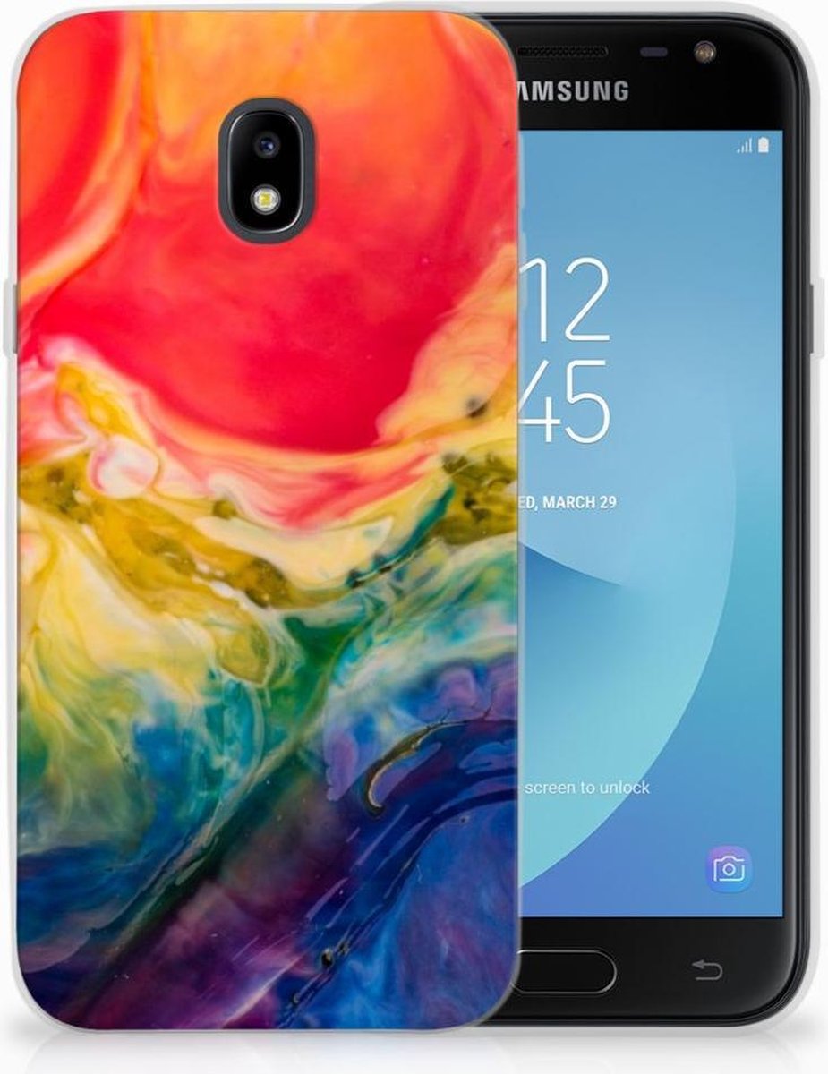Hoesje maken Samsung Galaxy J3 2017 Watercolor Dark