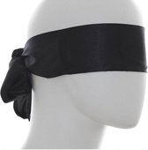 Zwarte Blindfold van zijde
