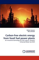 Carbon-Free Electric Energy from Fossil Fuel Power Plants