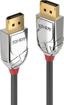 Lindy CROMO - DisplayPort kabel - DisplayPort (M) naar DisplayPort (M) - DisplayPort 1.2 - 2 m - rond, 4K ondersteuning - grijs
