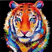 Peinture de diamants | Votre propre tigre au mur 30x30cm (+ outils)