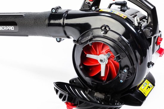 TIMBERPRO – 3in1 – Bladblazer - Benzine - Zuig en versnipperfunctie - 26cc - Blaassnelheid 225 km/u - Opvangzak 45 l
