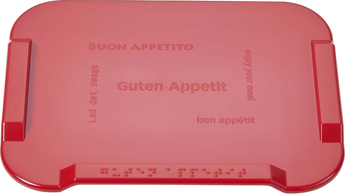 Boterhamplankje Antislip - Rood - Zonder Pinnetjes