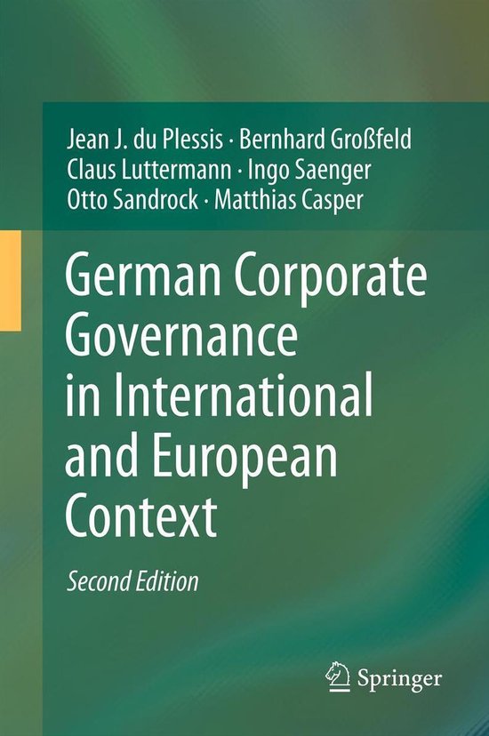 Law and Criminology (R0) - German Corporate Governance in In ... - cover