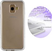 BackCover Layer TPU + PC Hoesje voor Samsung Galaxy J6 (2018) Zilver