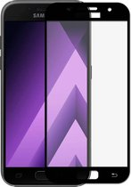 Samsung Galaxy A5 2017 full cover Screenprotector Tempered Glass Zwart