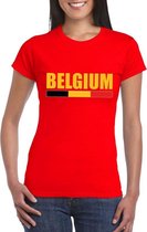 Rood Belgium supporter shirt dames L