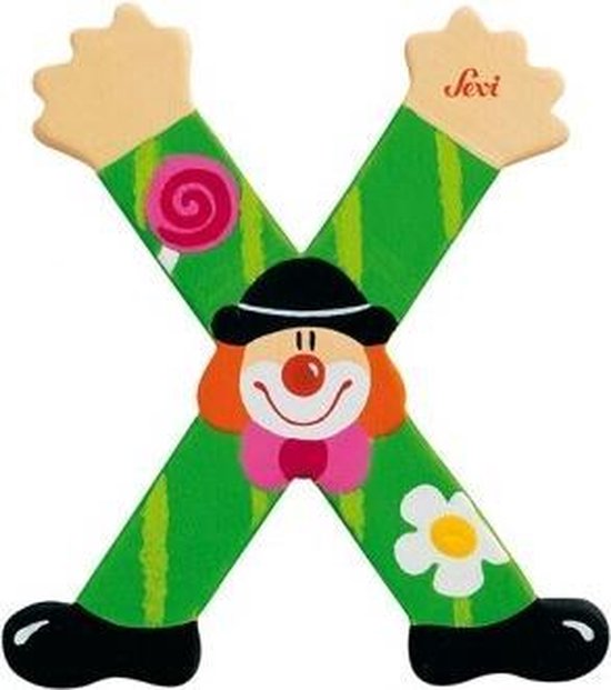 Sevi Letter X Clown 10 Cm