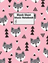 Blank Sheet Music Notebook