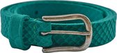 Tannery Leather Tannery Leather Dames Broekriem Blauw 95 cm