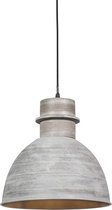 QAZQA dory - Moderne Hanglamp - 1 lichts - Ø 310 mm - Grijs -  Woonkamer | Slaapkamer | Keuken