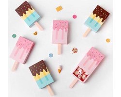 10 stuks cadeaudoosjes / traktatie doosjes / geschenkdoosjes ijsjes