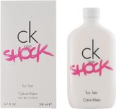 MULTI BUNDEL 2 stuks CK ONE SHOCK HER eau de toilette spray 200 ml