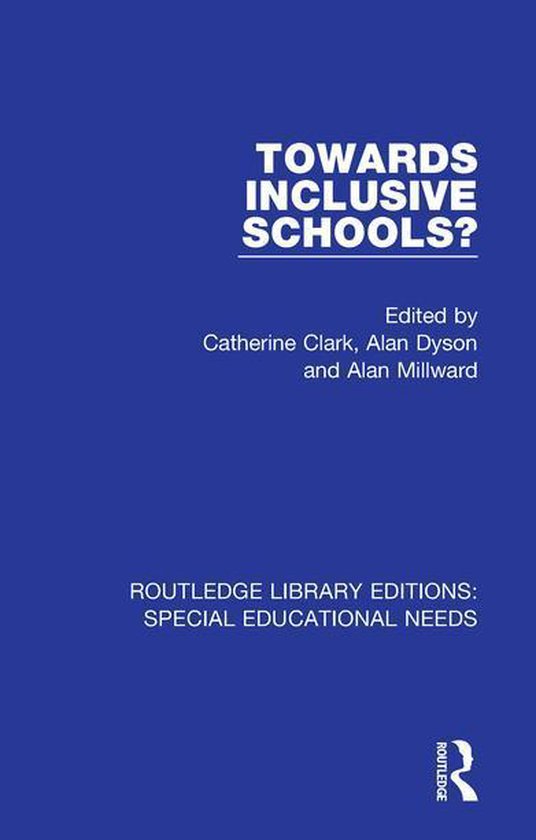 Routledge Library Editions: Special Educational Needs - Towa ... - cover