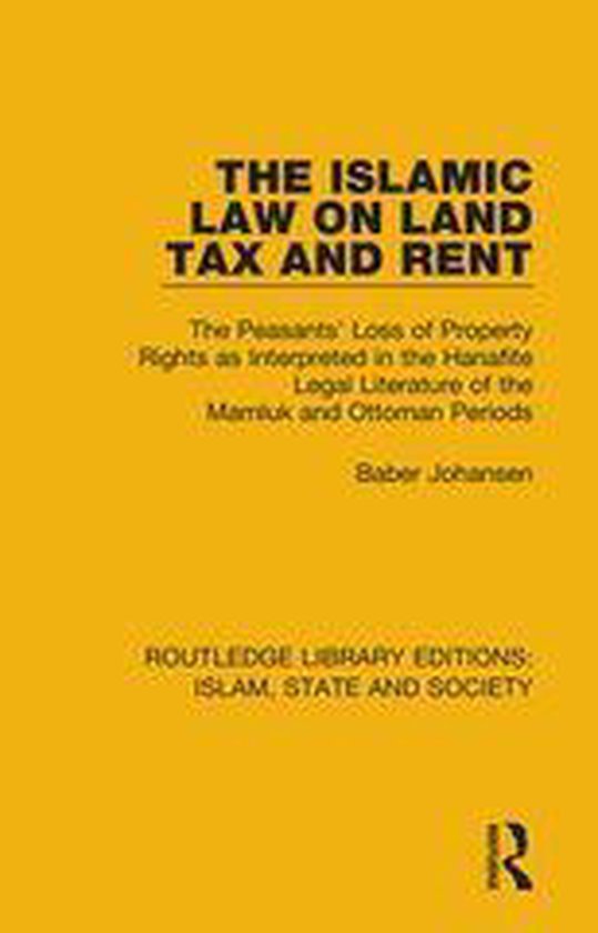 Routledge Library Editions: Islam, State and Society - The I ... - cover