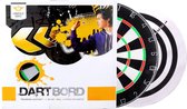 Longfield Darts Dartbord flocked inclusief 6 steeltip darts 6 stuks