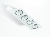 YUZEY Opbouwspot LED 4x16W/1700lm Wit