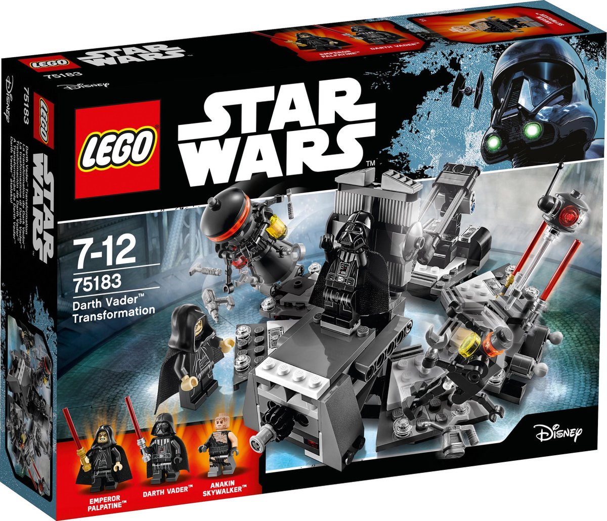 hoe Beeldhouwwerk Pompeii LEGO Star Wars Darth Vader Transformatie - 75183 | bol.com