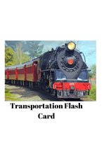 Children Coloring Books - Transportation Flash Cards