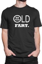 60 jaar verjaardag t-shirt / Maat L / old fart / kado tip / Heren / unisex / cadeau