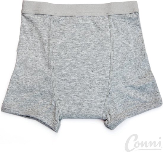 Conni Wasbare Incontinentie Boxer Kind Sport - Grijs, Maat 98